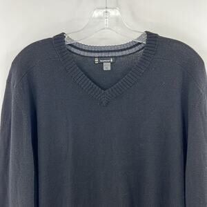 Smartwool Men's V-neck Sweater - Black - XL